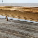 Rectangular coffee table in beech and oak from the 70s