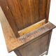 XL vintage display cabinet in wood, very tall, with embossed glass.