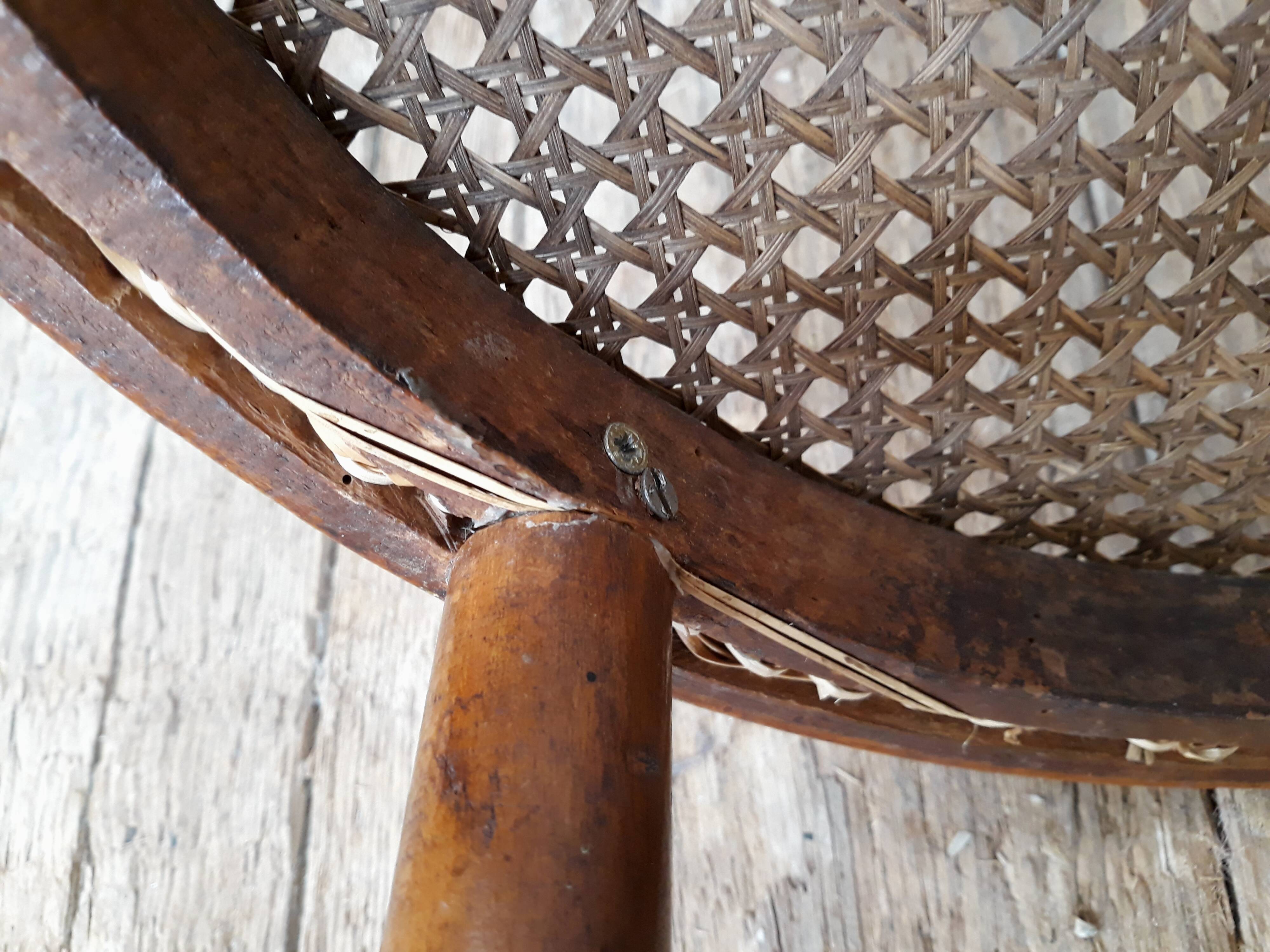Cane armchair Baumann 1930