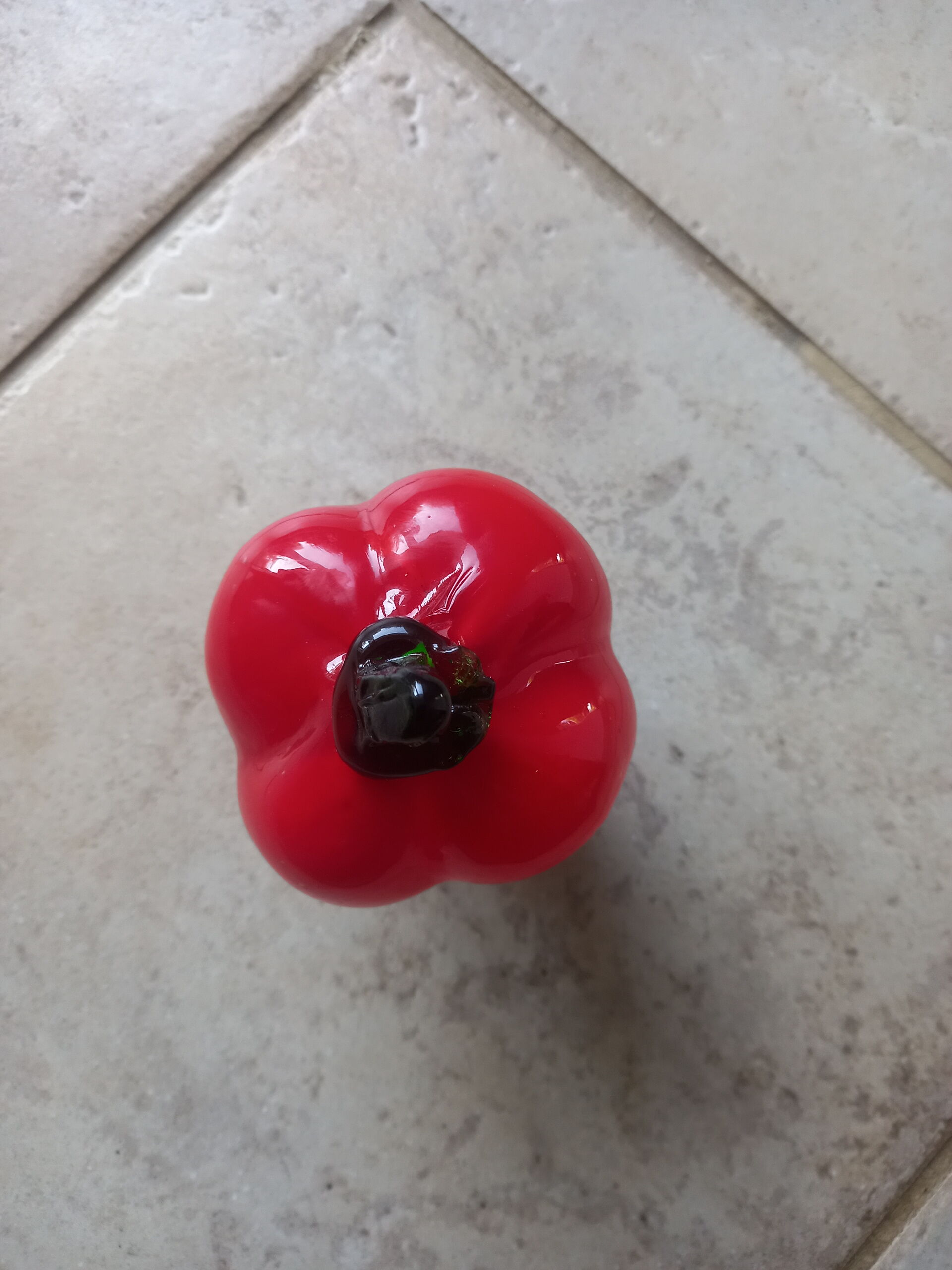 Murano red glass pepper