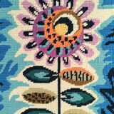 70s design flower tapestry