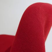Red Alky armchair by Giancarlo Piretti to Castelli Italy 70s