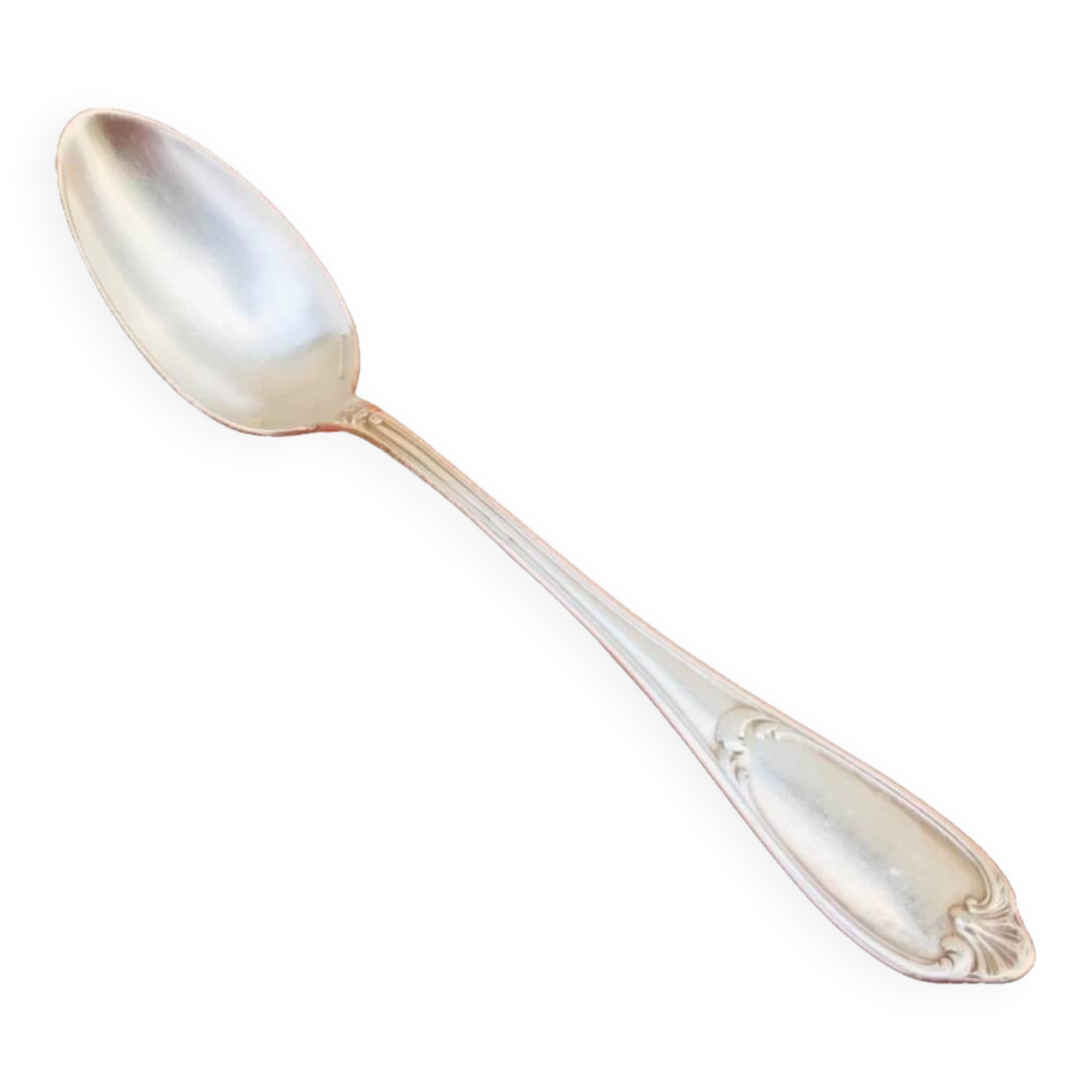 Old dessert spoon Silversmith Ercuis Model Pompadour Hallmark 18g