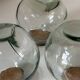Set of 3 vintage glass candy jars from the 60s and 70s