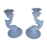 Bougeoirs italien en faience