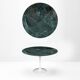 Original round Knoll Tulip dining table (120cm) Alpi Verde glossy in NEW CONDITION