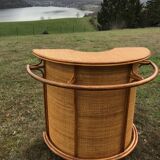 Rattan bar 70s