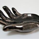 Empty pocket hand ceramic black design 60s