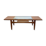 Coffee table Gplan teak & glass