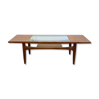 Coffee table Gplan teak & glass