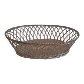 Corbeille tressée en métal