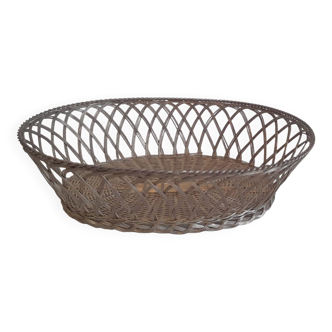 Braided metal basket