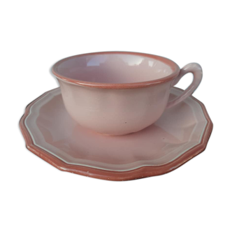 Pink faience lunch