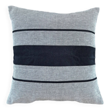 Woven striped cushion