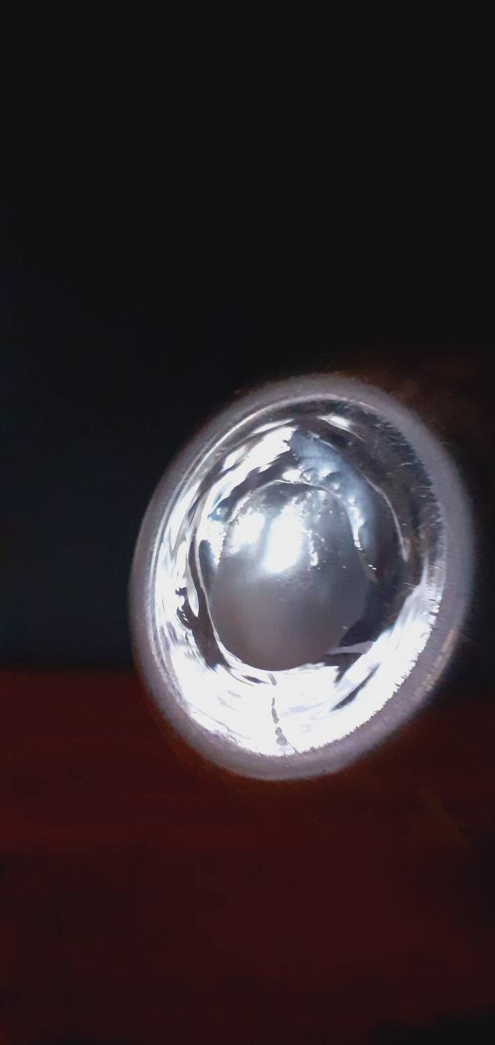 19th century carafe in blown and chiseled glass