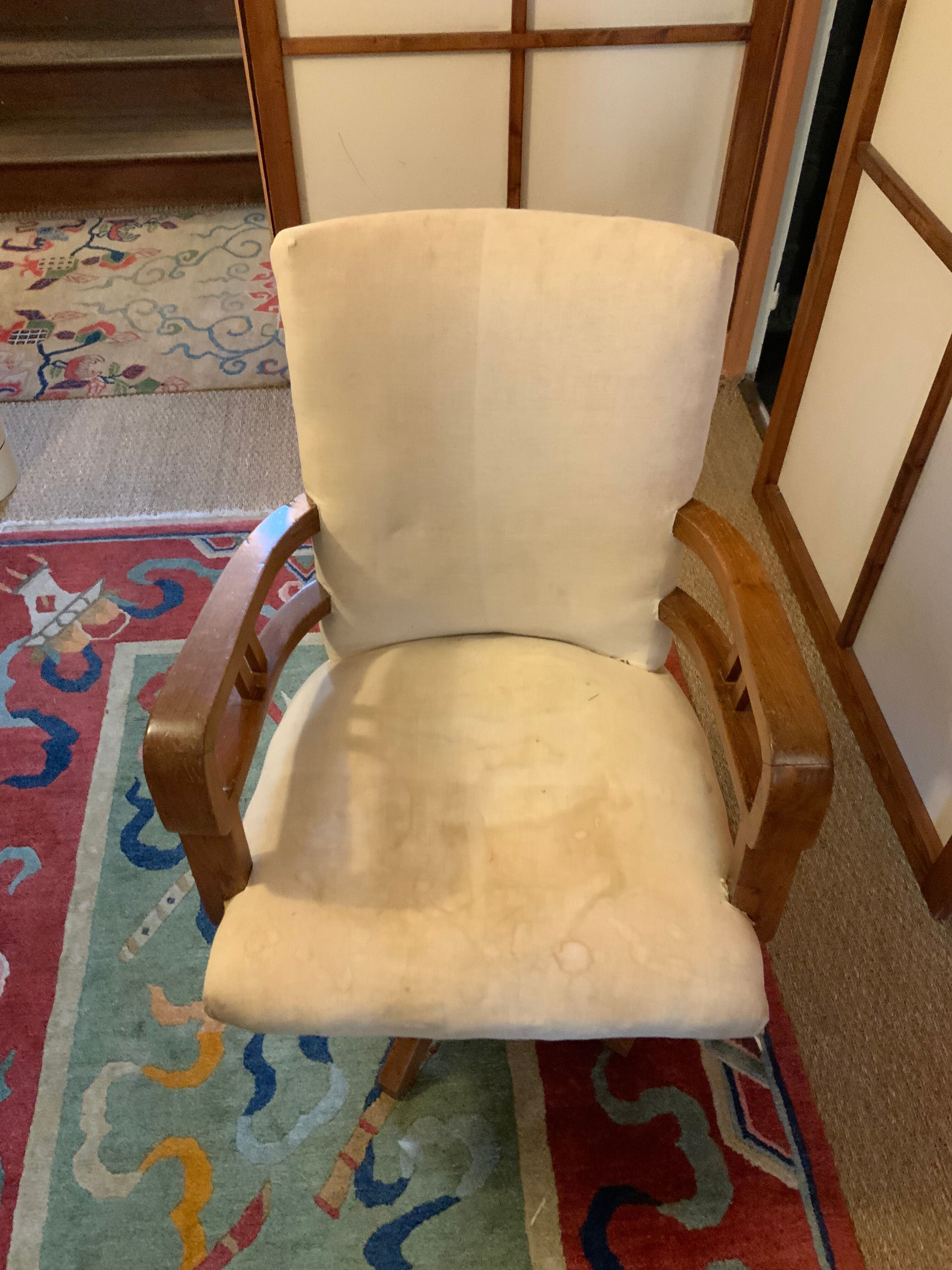 Mahogany marine chair