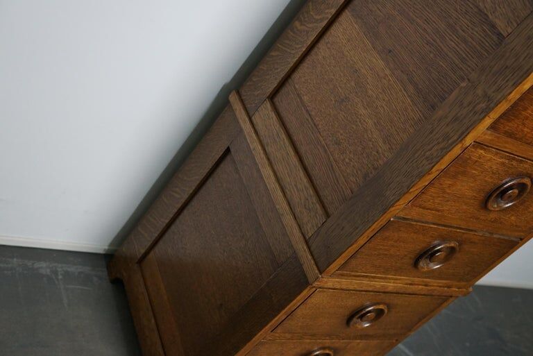 English oak apothecary cabinet 1930s