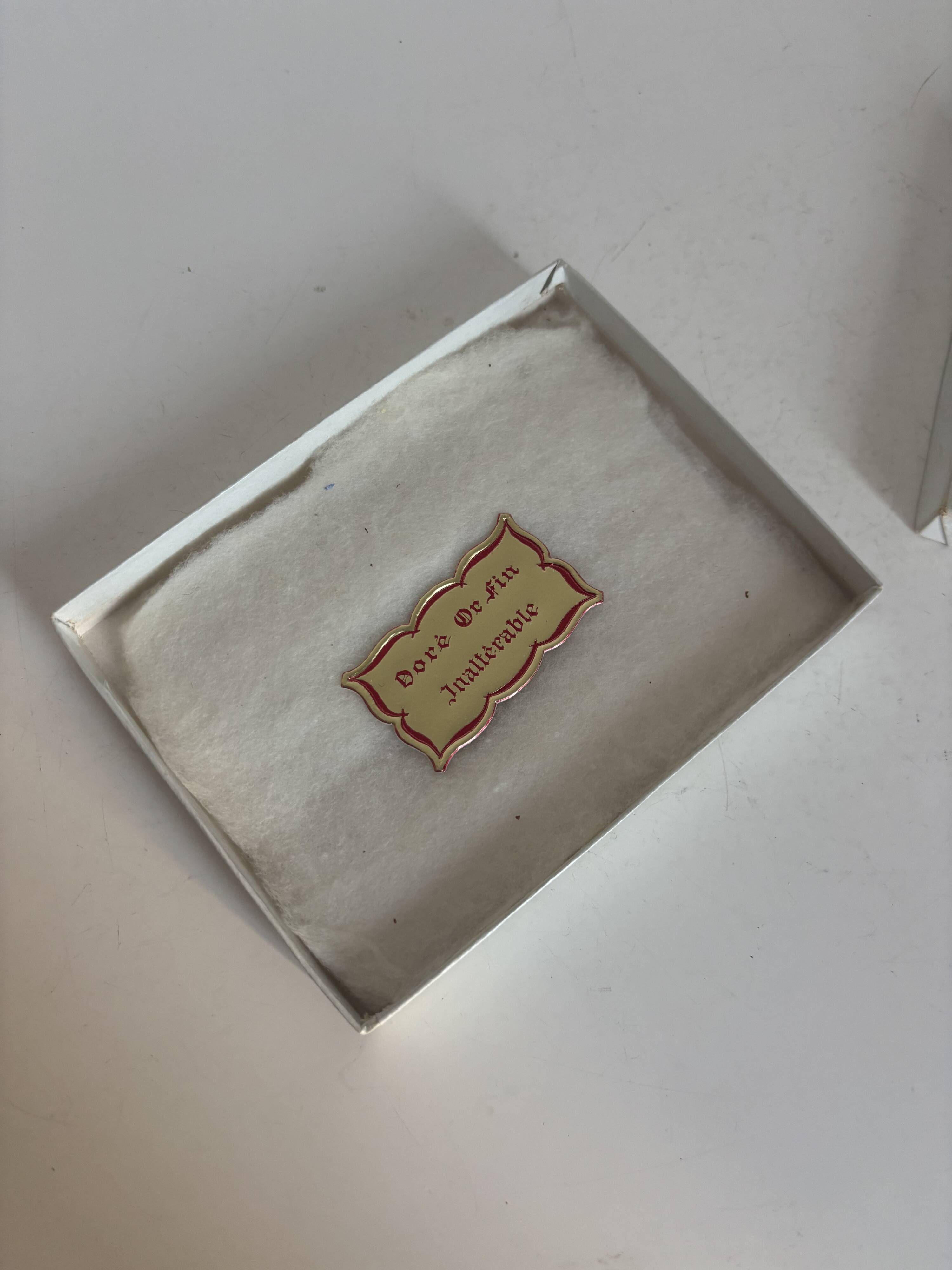 Vintage 1960s gold-plated cigarette case from France - 13 x 10 cm