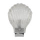Vintage Murano craquelee glass chrome wall lamp