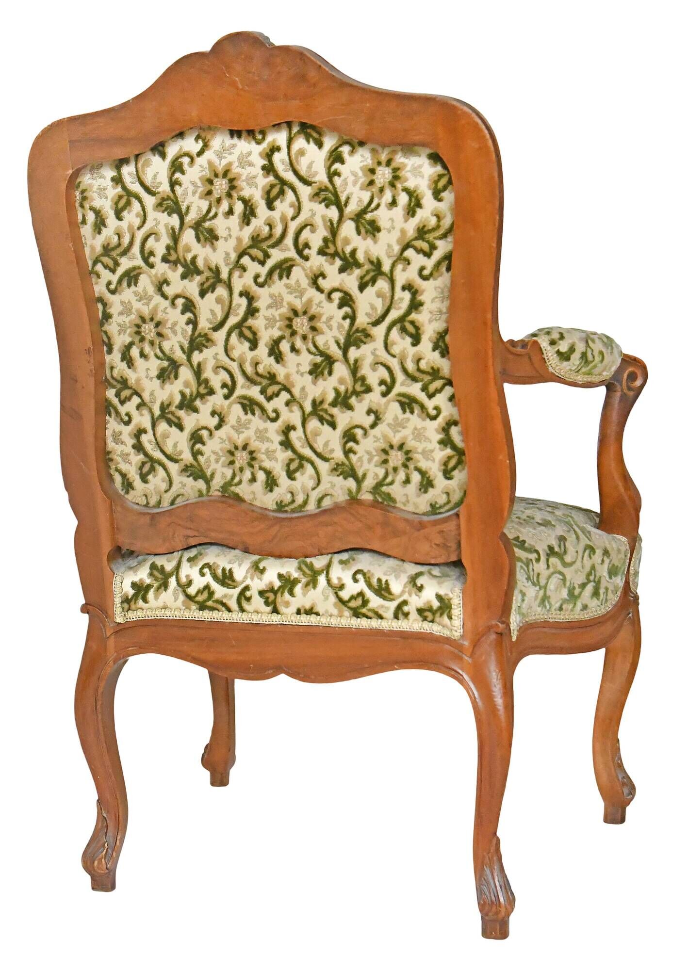 Pair of Louis XV style cabriolet armchairs