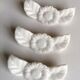 6 porte couteaux en porcelaine blanche
