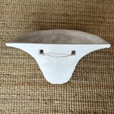 Pair of plaster wall sconces, palmette decoration, 20th century