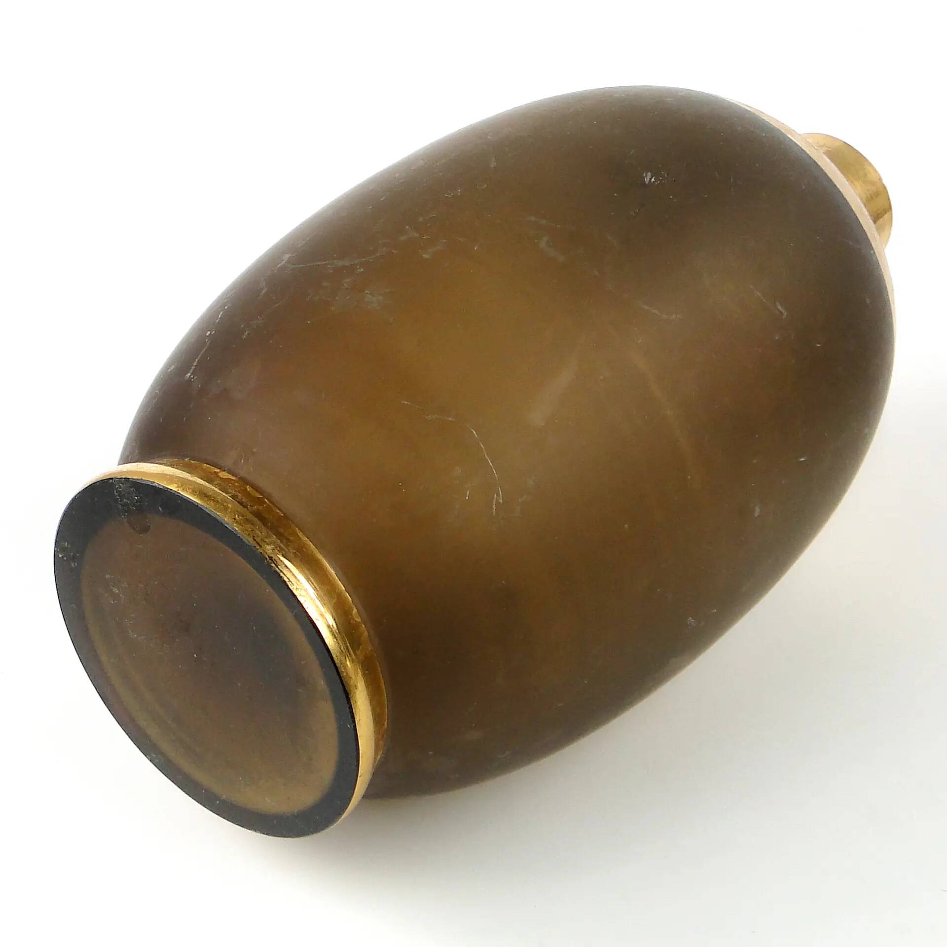 Water carafe, mid-century modern, smoked glass, Kamenický Šenov, Czechoslovakia, 1950s