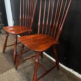 Pair of spindle-back Windsor chairs