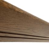 Vintage oak wall rack book shelf 1960s wood minimalist design