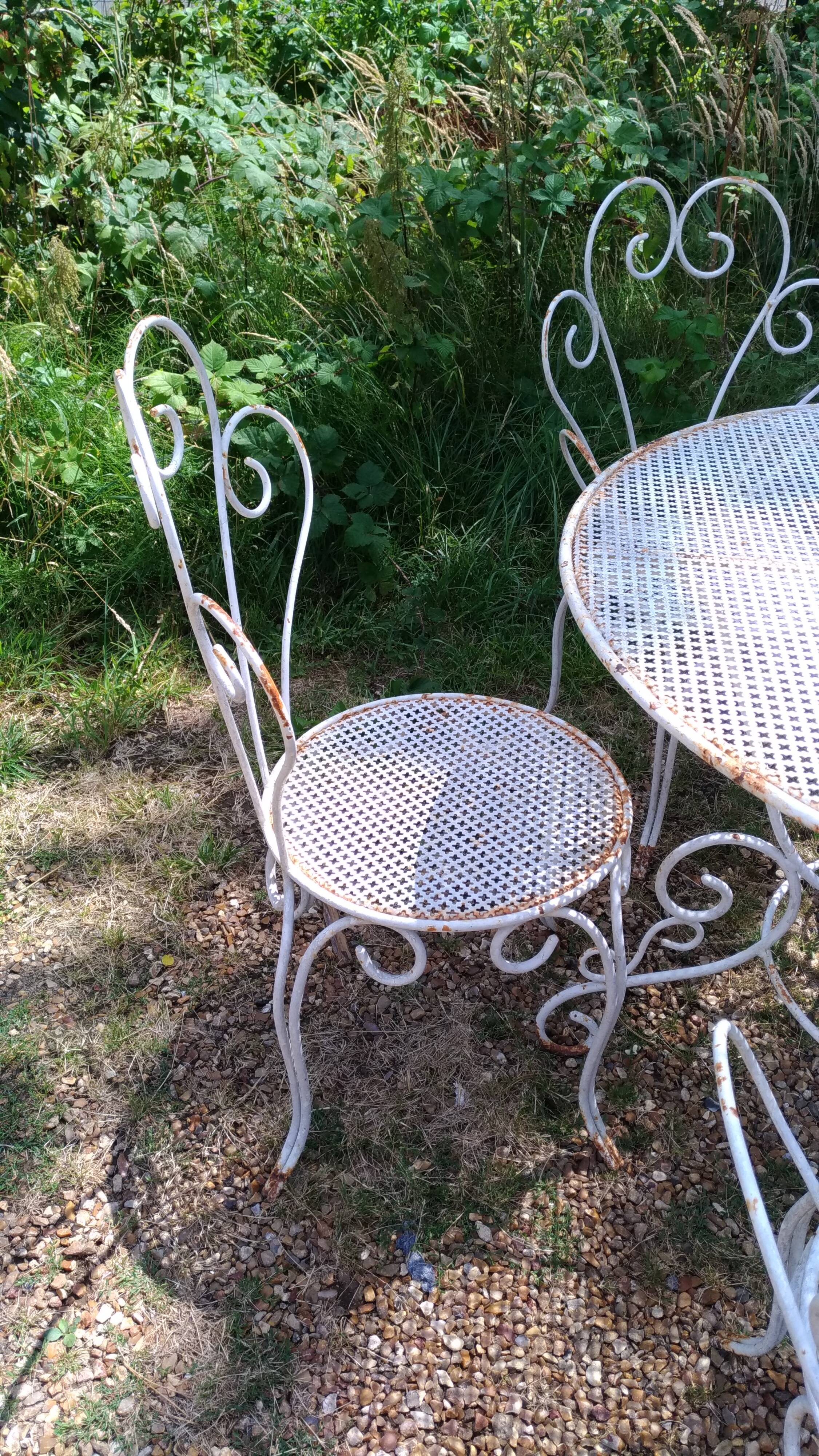 Garden furniture in iron