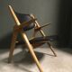 CH28 Sawbuck Lounge Chair by Hans Wegner for Carl Hansen & Søn, 1950s