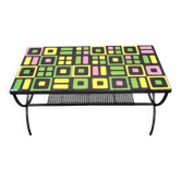 Coffee table, Vallauris ceramic, Roger Capron, 1960s