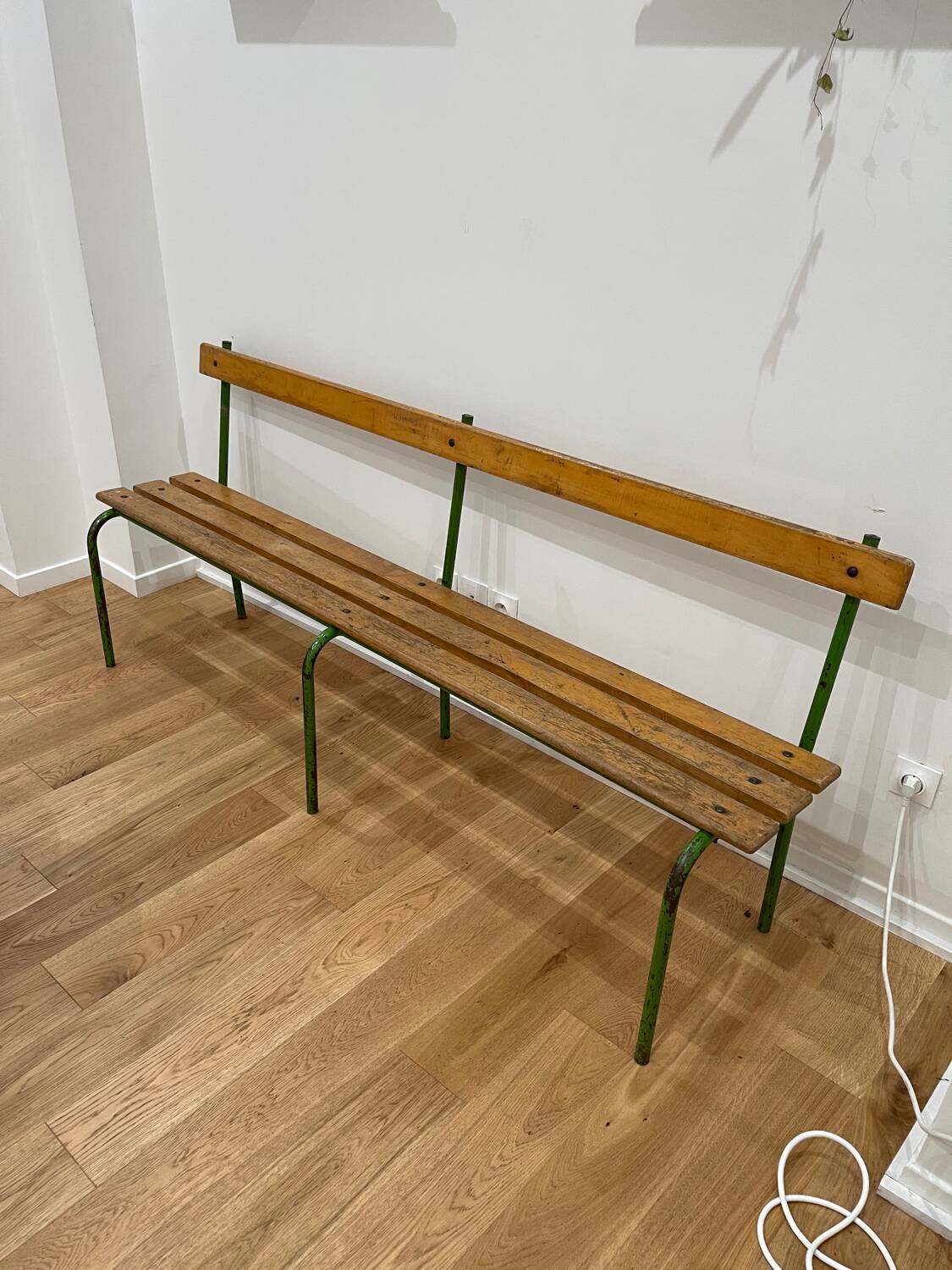1950s school bench