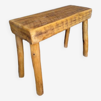 Bench / stool 50 cm old solid wood with patina