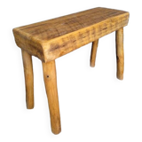 Bench / stool 50 cm old solid wood with patina