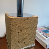Vintage cork and chrome foot lamp