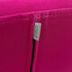Fauteuil Profim Sorriso 10V en tissu rose et métal chromé