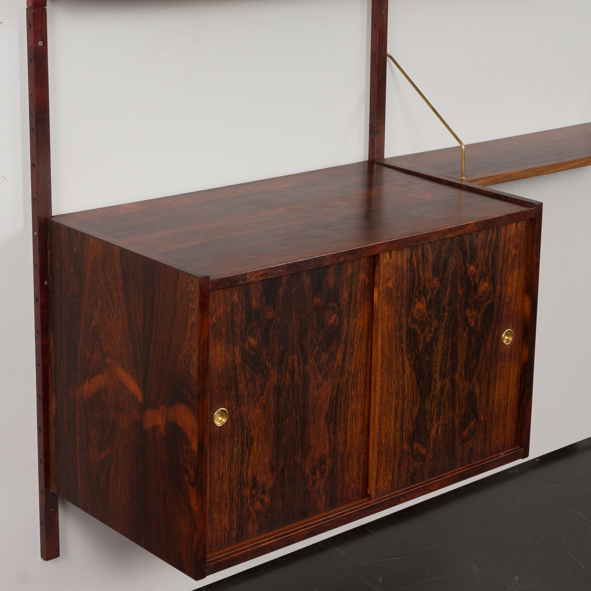 rosewood wall unit by Preben Sorensen for PS System, Randers, 1960s