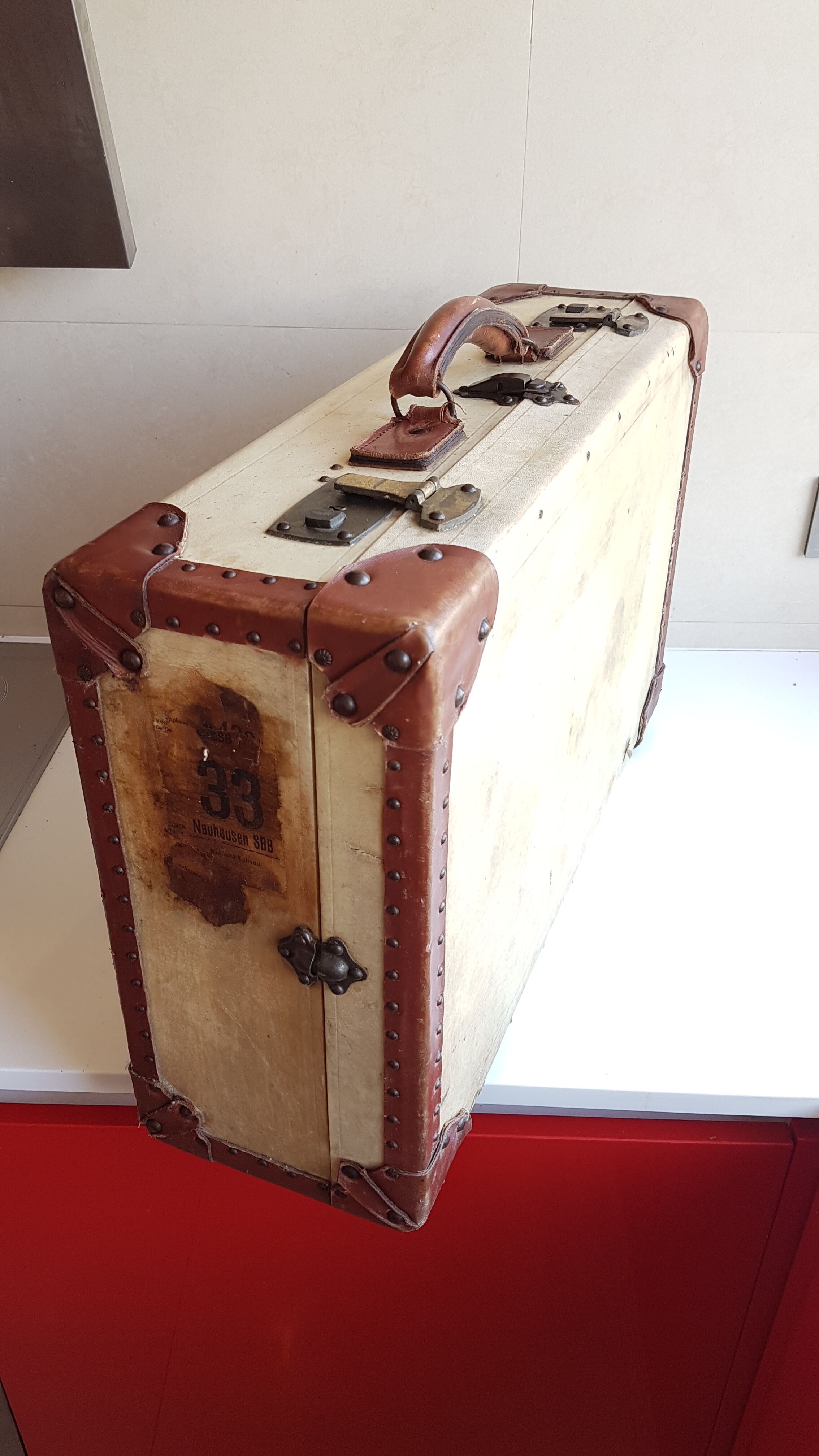 Old wood and leather case