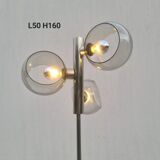 Vintage 1970s space age 3-light floor lamp