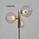 Vintage 1970s space age 3-light floor lamp