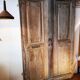 Double entrance gates, solid oak, 19th century