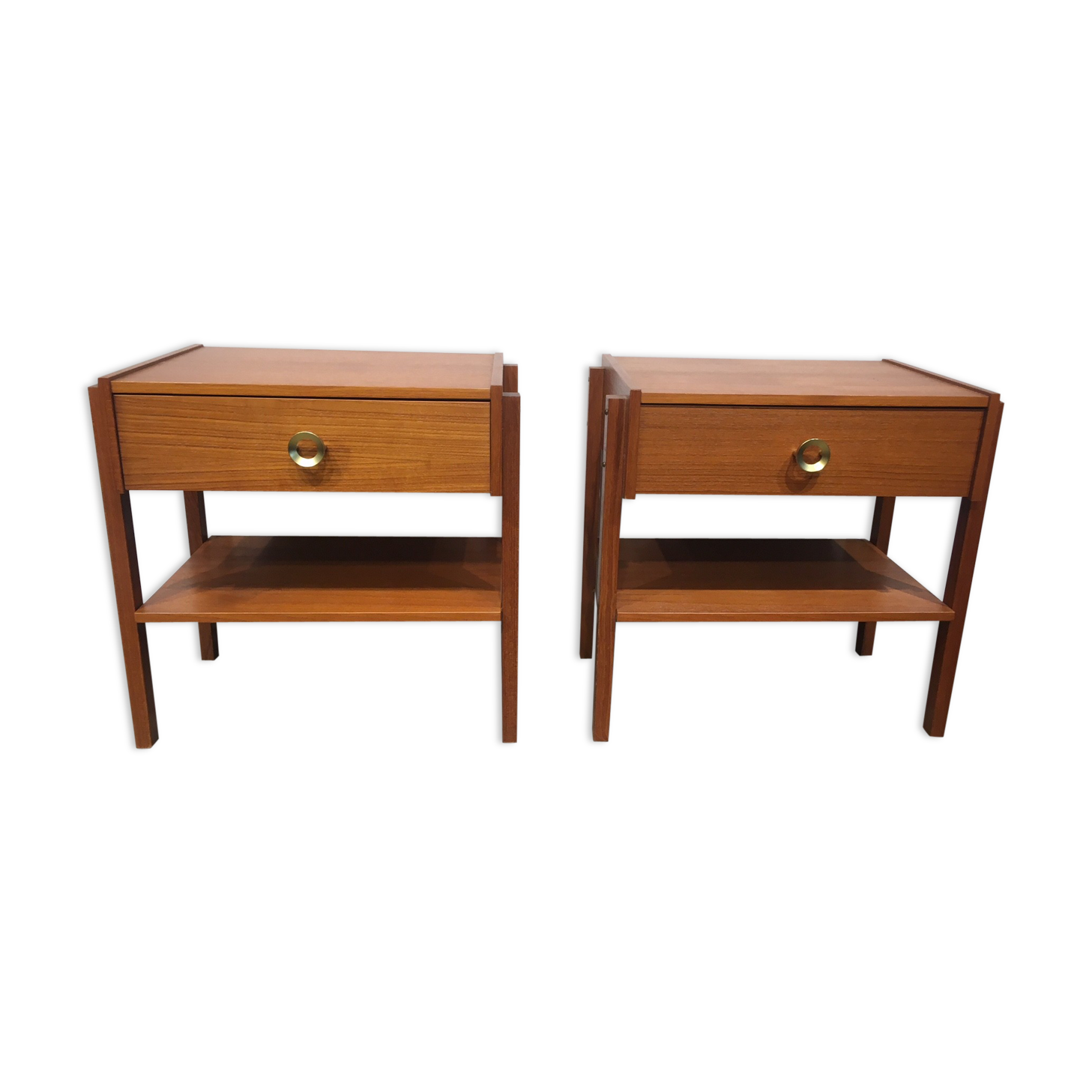 Teak bedside tables circa 1960