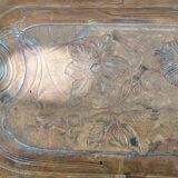 Antique art nouveau brass tray