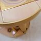 French pink ceramic swivel coffee table by Georges Pelletier, 1960s.