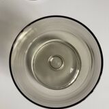 Set of 4 vintage smoked glass cups