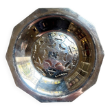 Coquillor butter dish in silver metal