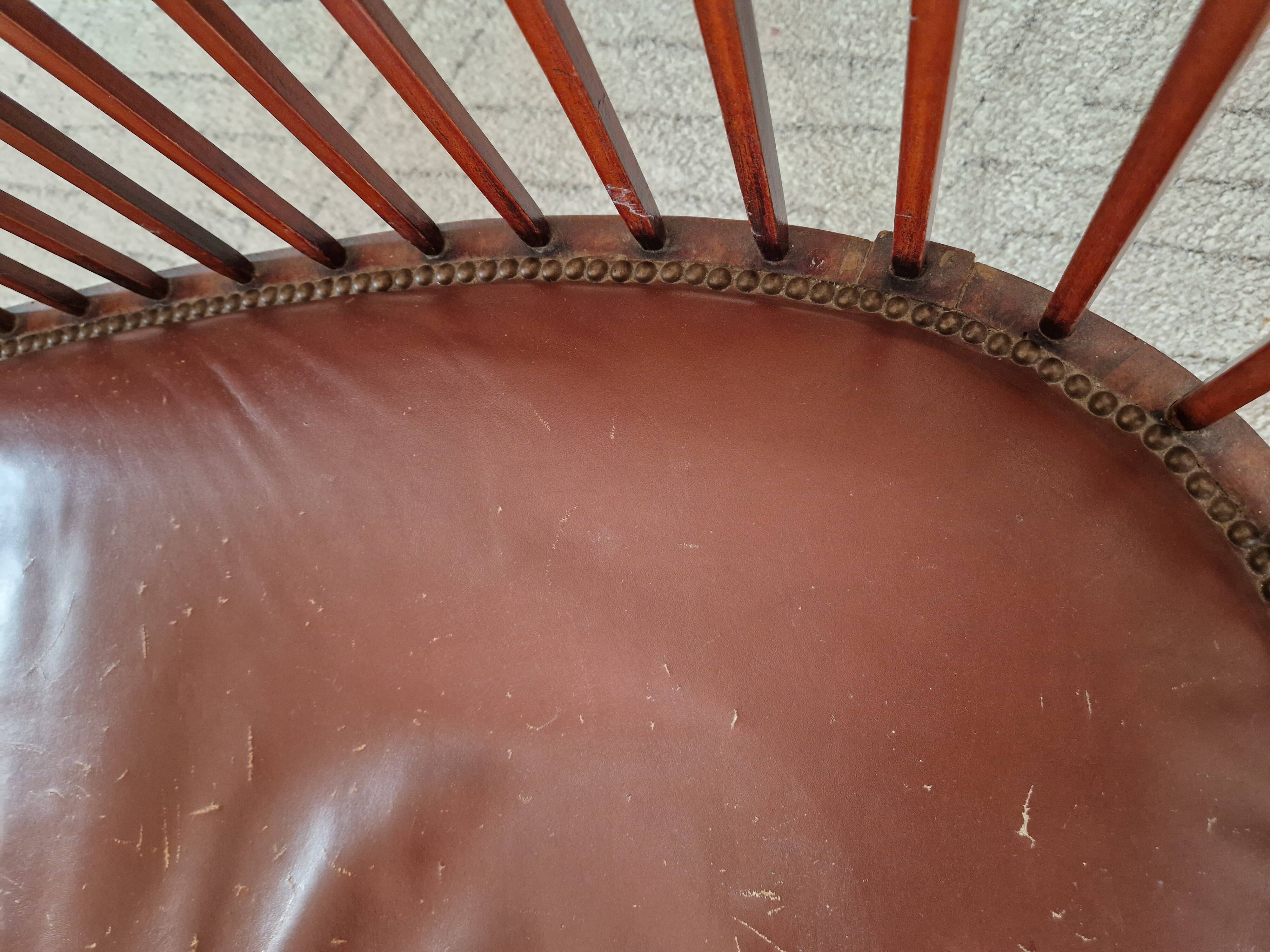 Small Art Deco bench and armchairs in beech, 1930s