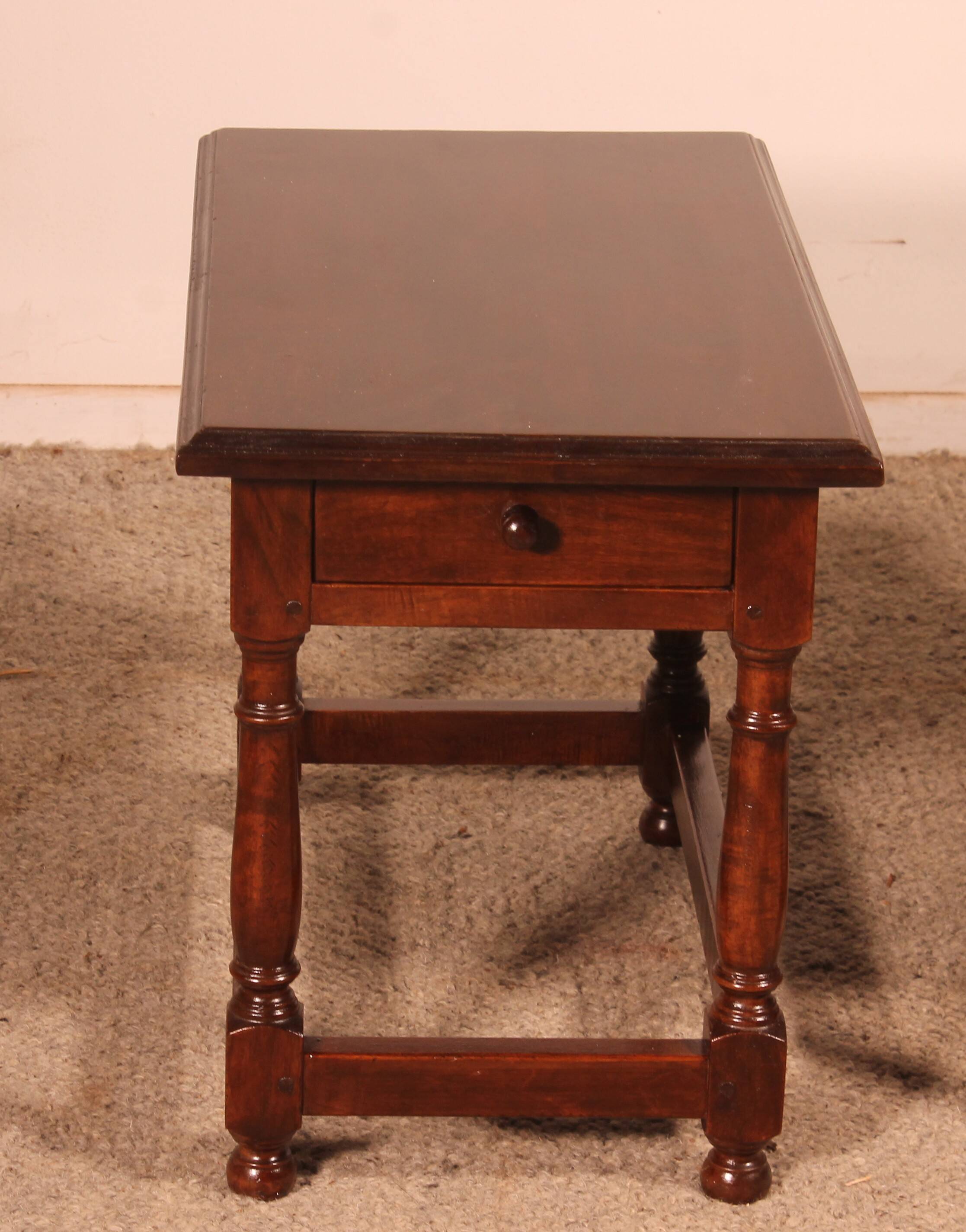 pair of Spanish walnut bedside tables or side tables