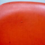 Ray & Charles Eames, édition Herman Miller, set de 4 chaises oranges. Circa 1960